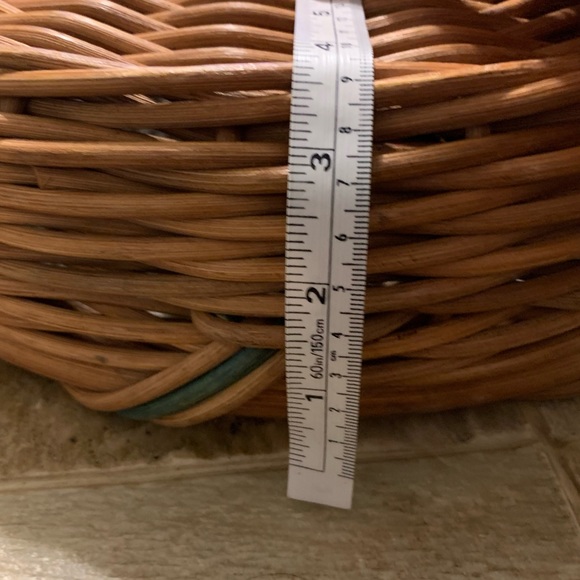 Pierre Large Heavy Duty Chip & Dip Brown with Green Wicker Basket - Picture 8 of 15